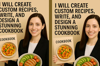 create custom recipes, write, and design a stunning cookbook