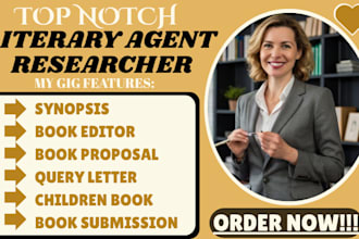 find literary agent book proposal manuscript query letter bookediting submission