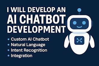 develop custom ai chatbot for websites or app