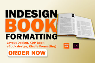 indesign book formatting book typesetting layout design ebook formatting KDP