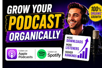 promote your podcast organically on spotify and apple podcasts