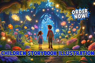 design children story book, children book illustration, kids storybook