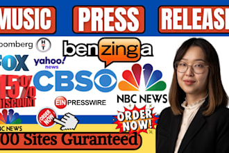 write a top level, professional press release for your music