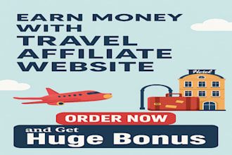 build travel affiliate website automated for passive income