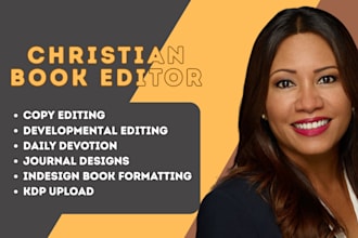 edit and format christian ebook daily devotion prayer journal memoir, self help