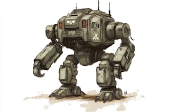 do warhammer illustration based on your description