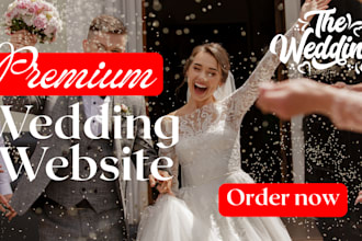 create wedding website, photography,photobooth website and dating site
