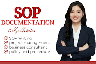 write technical sops, user guide, manuals and policies, employee handbook