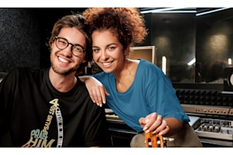 write and record duet love song, pop song, rnb song for your idea and instrument