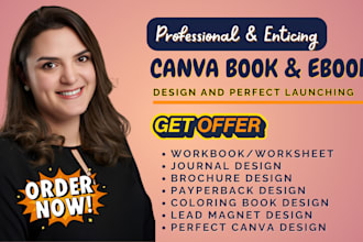canva ebook design, workbook design prayer journal, lead magnet, coloring book