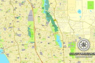 design  vector map design city, event, site maps in illustrator