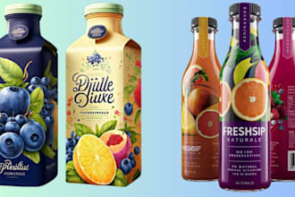 do brand product packaging box design, amazon package, label, pouch