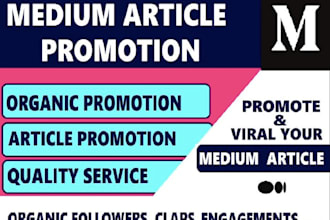 viral medium article promotion, medium promotion, medium followers