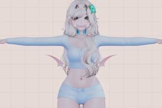 build your custom vrchat avatar, vrc avatar 3d avatar vrc character and vrc avi