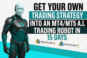 code custom ai mt4 or mt5 smart trader bot, expert advisor, forex automation