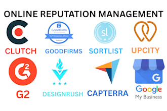 do clutch g2 goodfirms online reputation designrush upcity sortlist management