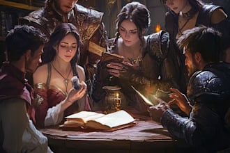 draw an awesome dnd character, party or any character