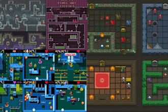 do high quality pixels sprites tileset animation game assets for any style