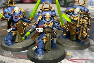 sculpt, print, paint and kitbash 3d miniatures, warhammer 40k,dnd,trench crusade
