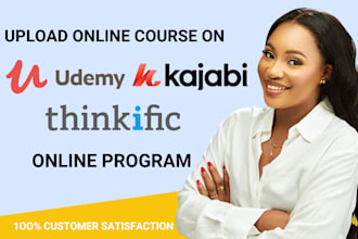 upload online course on udemy, canvas lms, wix online program, kajabi, thinkific
