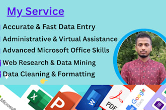 do data entry and web research gather company info