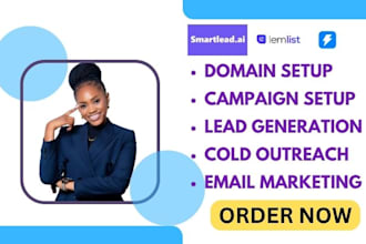 setup smartlead instantly aicold email outreach marketing lead generation expert