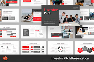 create a powerful powerpoint pitch deck and investor business presentation