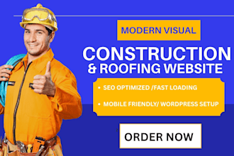 design construction website, roofing website, construction, plumbing website