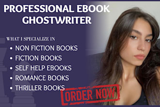 be your ghost book writer romance fiction nonfiction ghostwriter self help ebook
