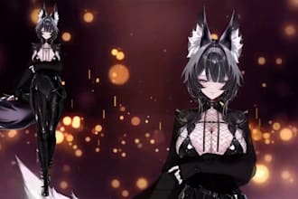 design and draw 2d vtuber model, live2d vtuber rigging, live2d character model