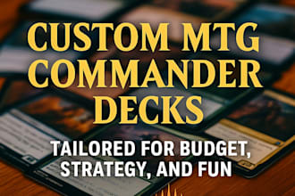 craft a mtg commander deck that fits your strategy, power level, and budget