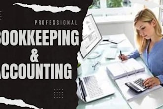 do bookkeeping and accounting in xero, quickbooks, wave