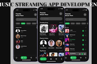 develop live streaming app video streaming website and music streaming live chat