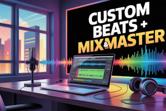 produce custom radio ready hip hop beats and mix your vocals
