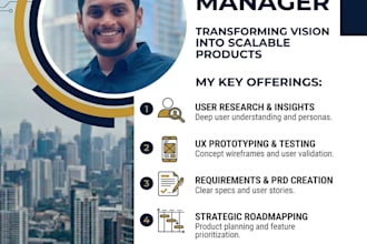 be your senior product manager