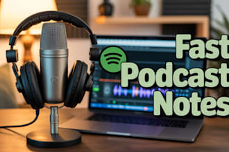 create quick and clean podcast show notes