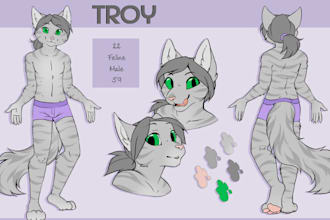 do reference sheet anime manga art character sheet character design commission