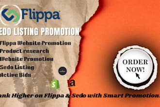 promote your flippa sedo listing flippa marketing flippa listing to get bids