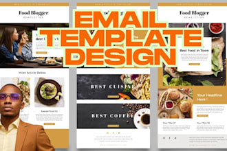 design high converting email template newsletter or campaign and klaviyo flows