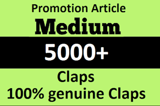 organically viral medium article promotion, medium followers, medium promotion