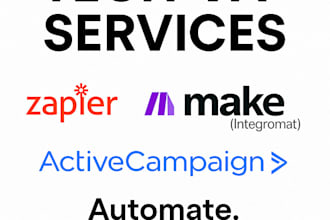 build smart automations with zapier, make or activecampaign