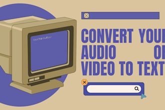 transcribe audio or video into text in spanish or english