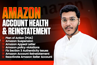 fix amazon account health, listing reinstatement, policy violations and poa