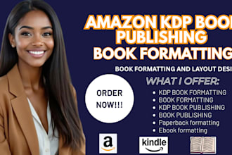 format your self help book, business on amazon KDP