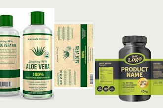 do amazon brand packaging box and label design for your product pouch