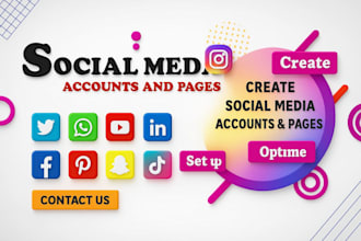 set up and optimize social media accounts for your business