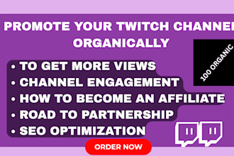 get live viewers,  twitch channel promotion chatters for your twitch livestream