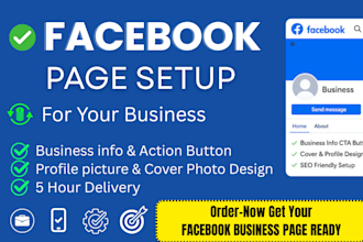 professionally create and set up your facebook business page
