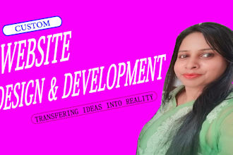 be your web developer for custom website