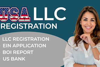register llc, open US bank, ein number, boi report for US and non US resident